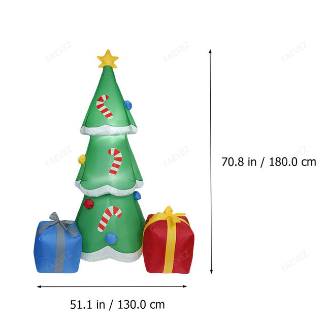 2.1m Giant Inflatable Christmas Tree For New Year Christmas Decoration
