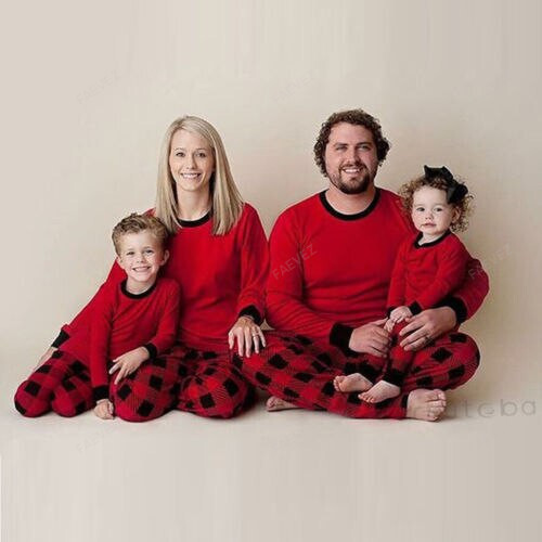 Family Matching Christmas Pajamas PJs Sets