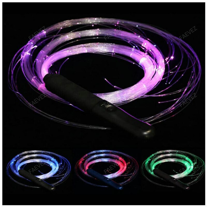 Led Fiber Optic Dancing Rechargeable Pixel Whip