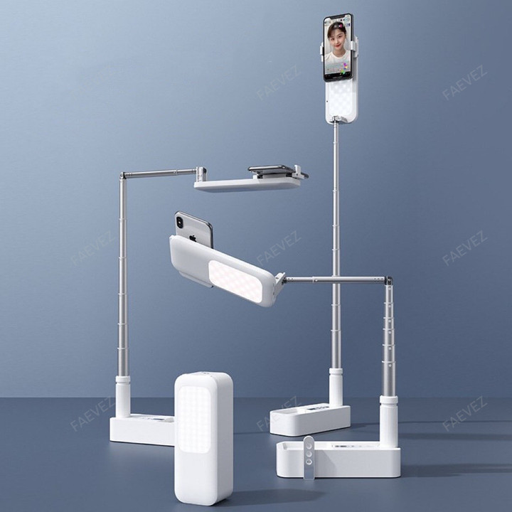 Portable Foldable Phone Holder Selfie Ring LED Fill Lights -FAEVEZ™ Technology