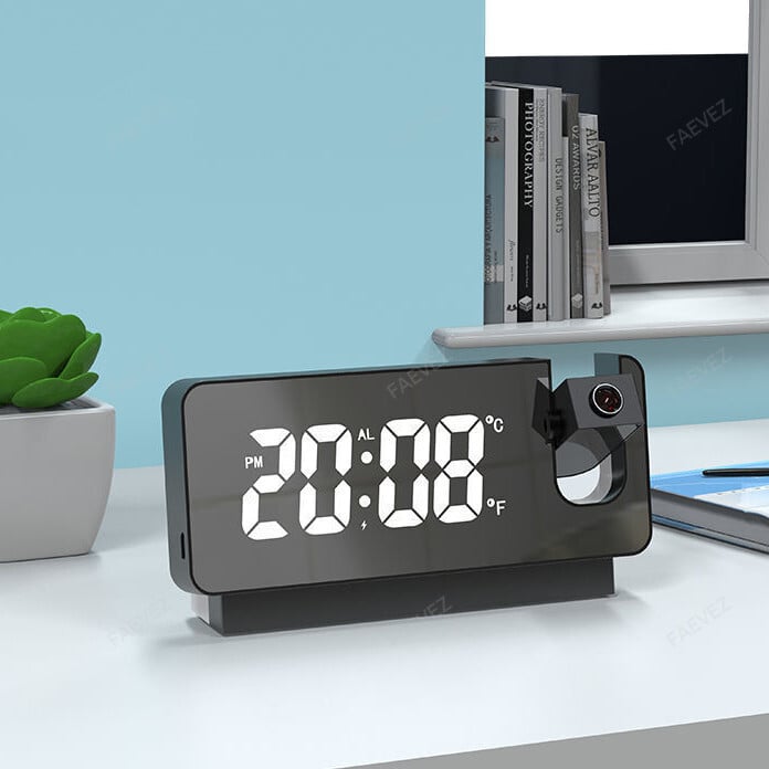 Mirror Projection Alarm Clock -FAEVEZ™ Technology