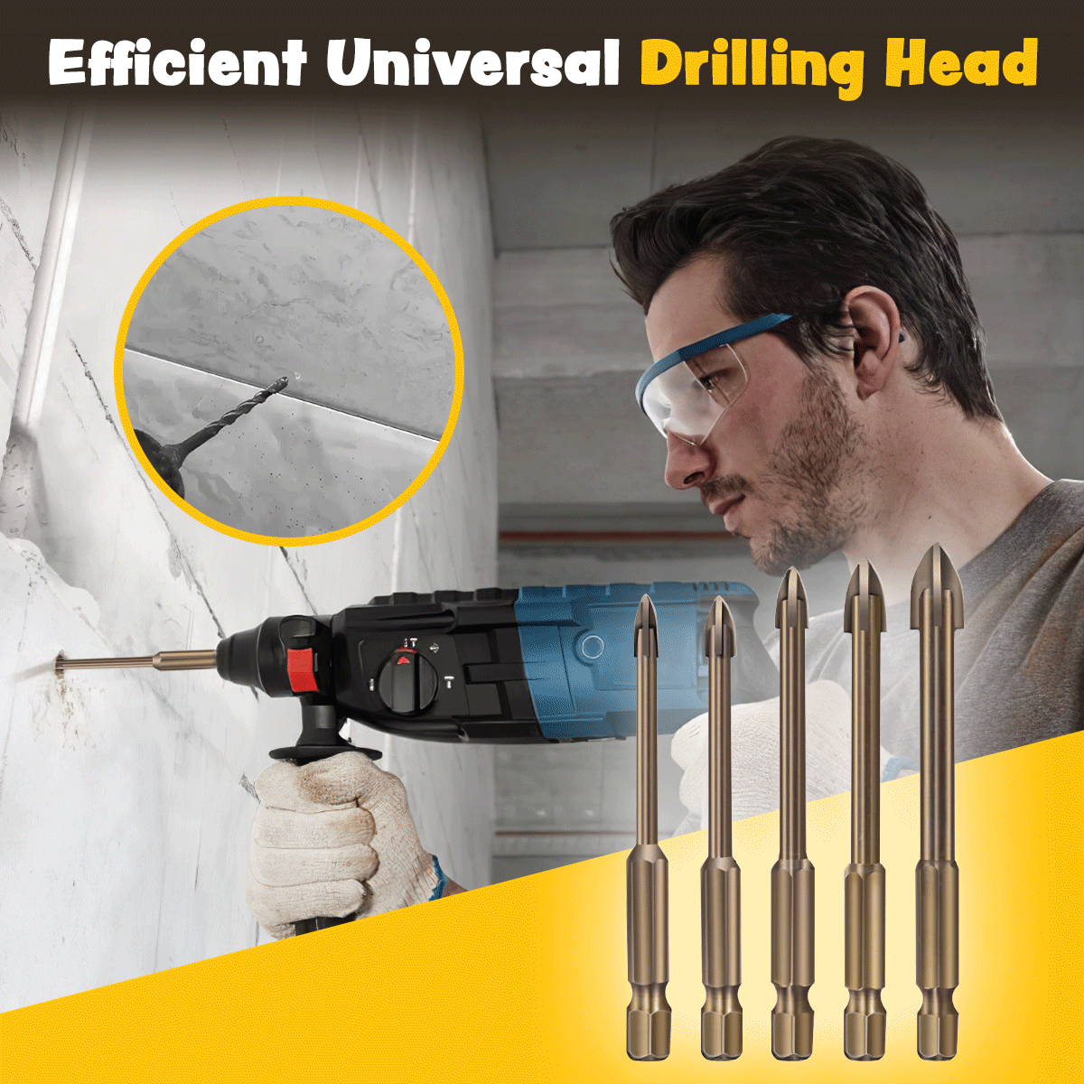 Efficient Universal Drilling Head FAEVEZ™- Home Devices