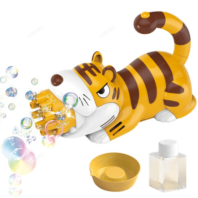 Automatic Cute Animals Bubble Gun with 10 Holes for Children FAEVEZ™- Toys & Hobbies