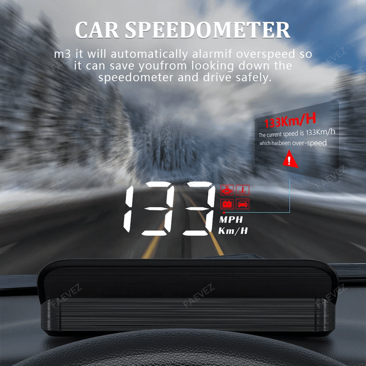 Head-Up Display Electronics Speedometer Projector For Cars FAEVEZ™-Cars & Motorbikes