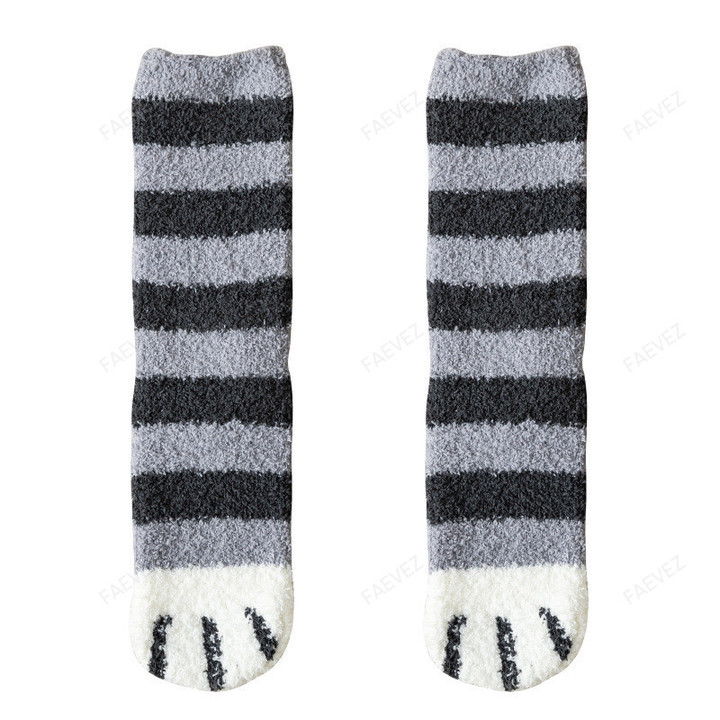 Adorable Warm Cat Paw High Socks FAEVEZ™- Women's Fashion