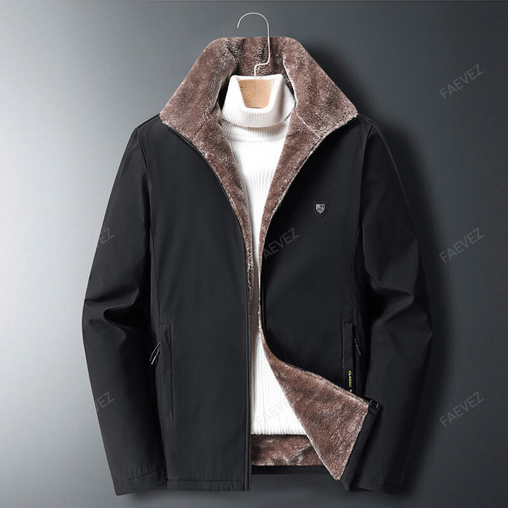 Windbreaker Velvet Waterproof Breathable Jacket FAEVEZ™- Winter Items