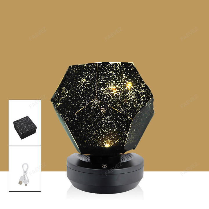 Starry Sky USB Rechargable Celestial Projector Night Light -Home Devices