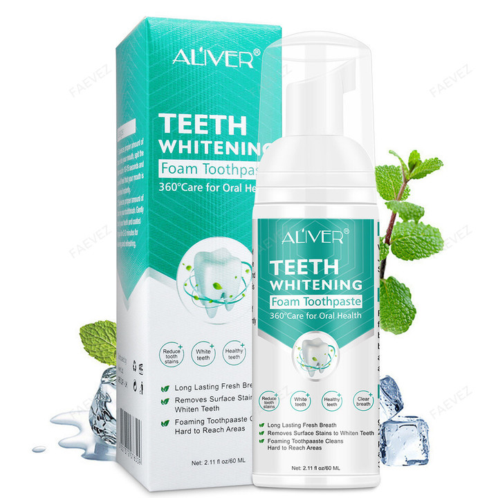 Pure Herbal Super Whitening Teeth & Mouth Repair Mousse - Beauty & Health