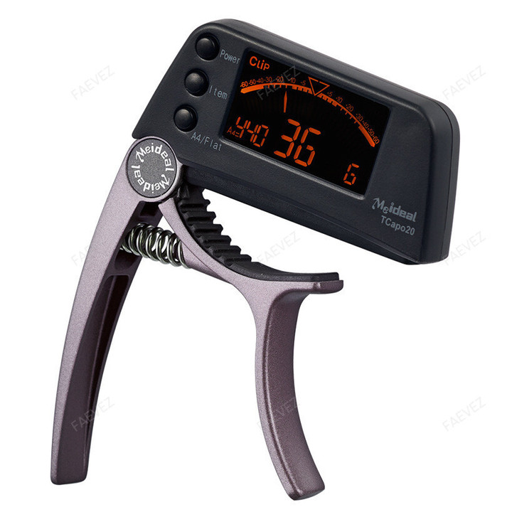 Dual-Use Guitar Capo Tuner With Display - Toys & Hobbies