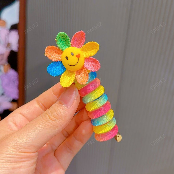 Colorful Telephone Wire Hair Bands for Kids - Babies & Kids