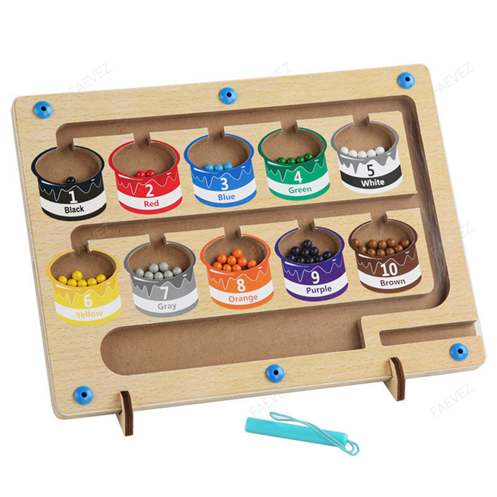 Magnetic Color and Number Classification Counting Board - Babies & Kids