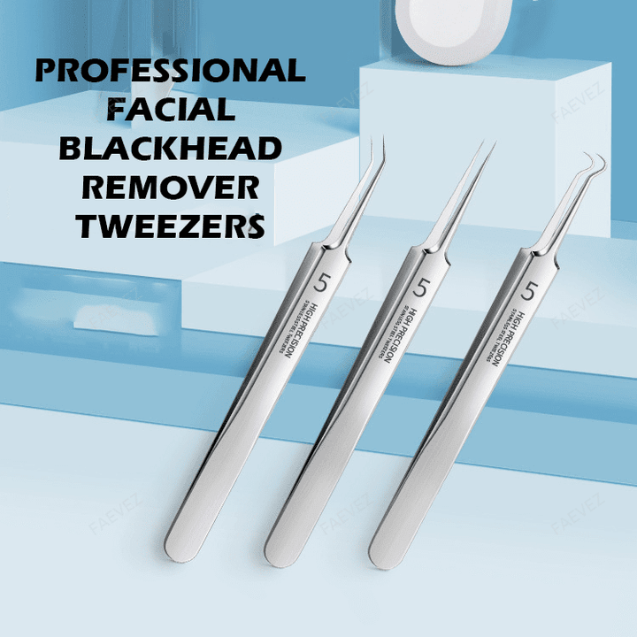 Professional Facial Blackhead Remover Tweezers - Beauty & Health