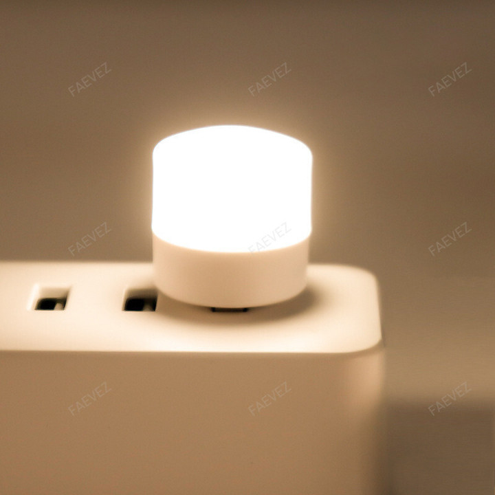 Mini USB Small Round LED Night Light - Home Devices