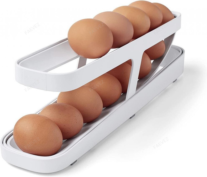Smart Rolling Egg Storage Tray - Kitchen Gadgets