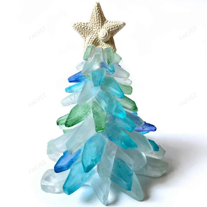 Sea Theme Christmas Tree Desktop Ornament
