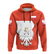 Poland Map Coat Of Arms Flag Hoodie JW