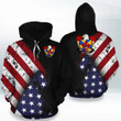 Bult America Hoodie - American Family Crest A7