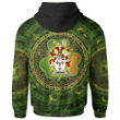 Ireland Hoodie - Carden Irish Family Crest Hoodie - Ireland Coat Of Arms With Celtic Tree Green A7