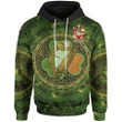 Ireland Hoodie - Fitz-Gibbon Irish Family Crest Hoodie - Ireland Coat Of Arms With Celtic Tree Green A7