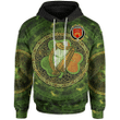Ireland Hoodie - House of O'BRENNAN (Ossory) Irish Family Crest Hoodie - Ireland Coat Of Arms With Celtic Tree Green A7