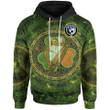 Ireland Hoodie - House of O'DORAN Irish Family Crest Hoodie - Ireland Coat Of Arms With Celtic Tree Green A7