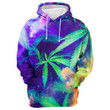 Green Galaxy B4330 3D Pullover Printed Over Unisex Hoodie