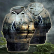 Paratrooper Thunder Art#1102 3D Pullover Printed Over Unisex Hoodie