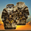 Aircraft Mechanic Gold Art#1051 3D Pullover Printed Over Unisex Hoodie