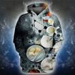 Chef With Astronomy Art#1472 3D Pullover Printed Over Unisex Hoodie