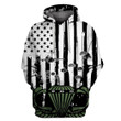 Paratrooper Flag Art#1556 3D Pullover Printed Over Unisex Hoodie