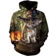 Vet Tech Cat Hat Art#2033 3D Pullover Printed Over Unisex Hoodie