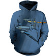 Cool Paratrooper Art#2182 3D Pullover Printed Over Unisex Hoodie