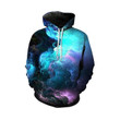 Colourful Cloud Galaxy A746 3D Pullover Printed Over Unisex Hoodie