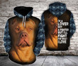 Pitbull Lover Mt B3909 3D Pullover Printed Over Unisex Hoodie