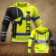 Police Safety Vest Usa B4381 3D Pullover Printed Over Unisex Hoodie