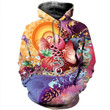 Koi Fish 25127 B1351 3D Pullover Printed Over Unisex Hoodie