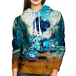 Parting Sea Womens A2272 3D Pullover Printed Over Unisex Hoodie