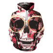 Skull B3193 3D Pullover Printed Over Unisex Hoodie