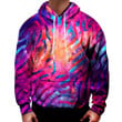 Galaxy Lines A2584 3D Pullover Printed Over Unisex Hoodie