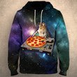 Cat 0789 A4863 3D Pullover Printed Over Unisex Hoodie