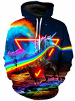 Rainbow Unicorn B2477 3D Pullover Printed Over Unisex Hoodie