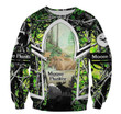 Hunting - Moose Hunter Green 3D All Over Print | Hoodie | Unisex | Full Size | Adult | Colorful | Ht5306