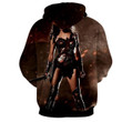 Wonder Women Grey 3D Hoodies - Wonder Women Clothing - Jacket