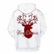 Merry Christmas Wonderful Reindeer 3D - Sweatshirt, Hoodie, Pullover