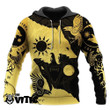Skoll And Hati Pattern All Over Hoodie Limited Gold Version 5863