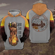 Bear Camping All Over Printed Hoodie