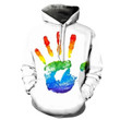 Pride Stripes Rainbow Fashion Pullover Unisex Hoodie Bt03