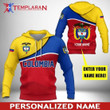 Personalized Name Colombia Pullover Unisex Hoodie Bt13