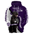 Cane Corso Hoodies - Cane Corso And Found A Paw Print Purple 3D Hoodie - Cane Corso Gifts Dog Lovers