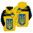 Customize Ukraine Coat Of Arms Unisex Hoodies Bt13 - TM